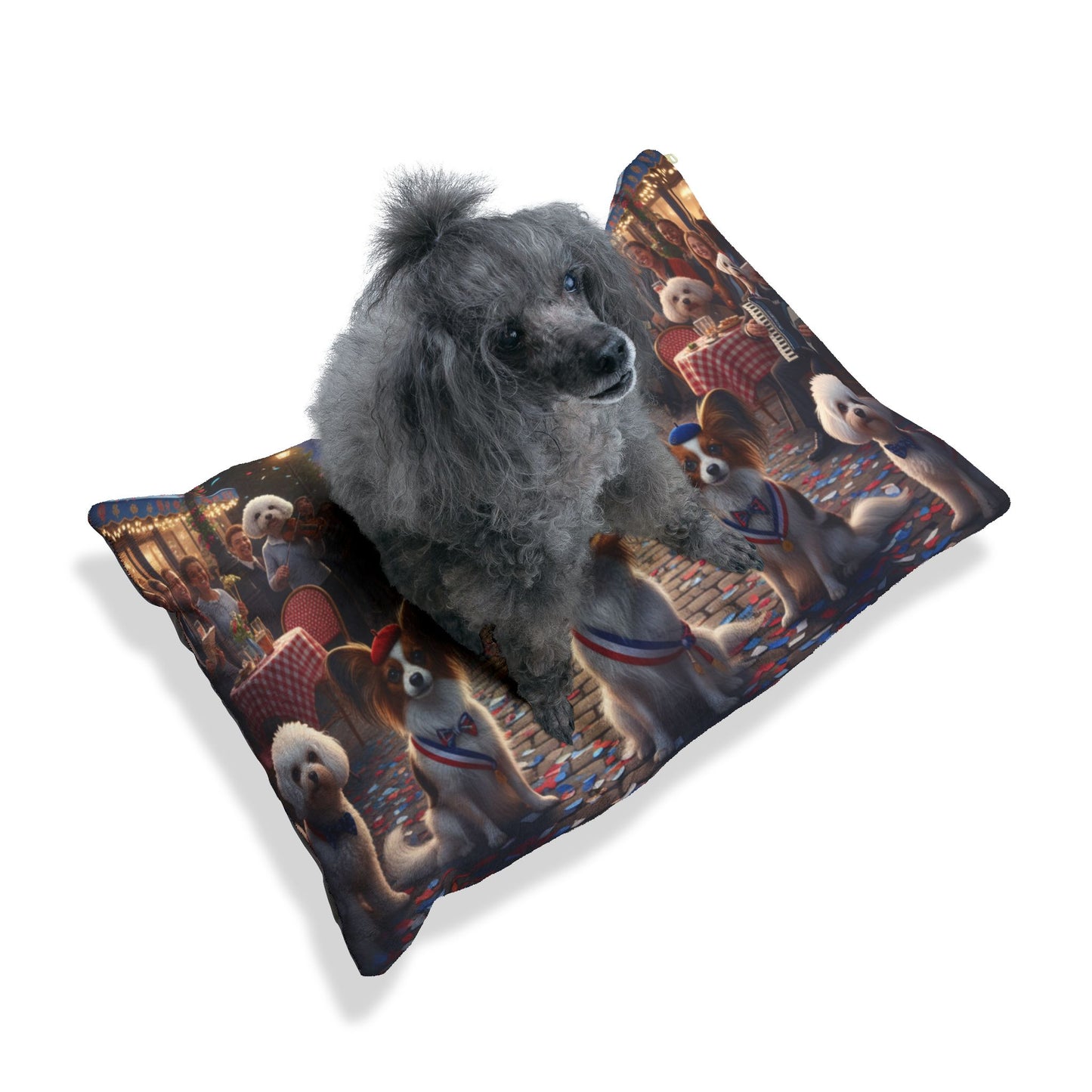 Poodle and Papillon Pet Bed