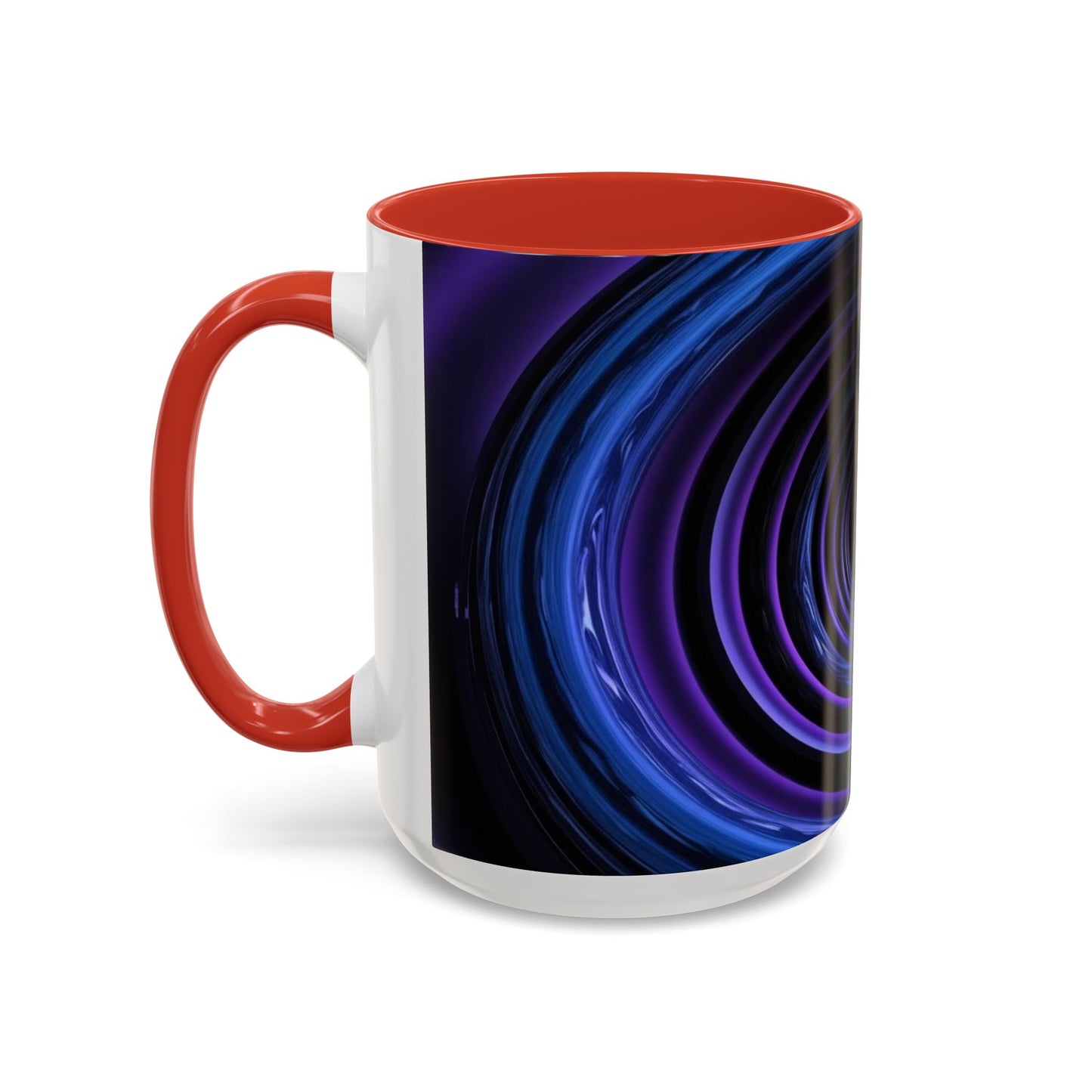 Optical Illusion Accent Mug – Ceramic Coffee Cup