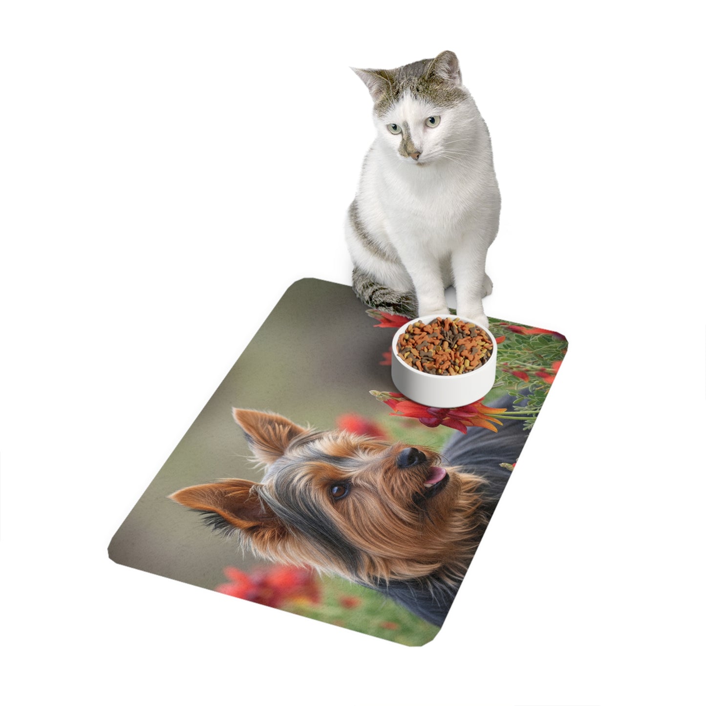 Pet Food Mat (12x18) - Silky Terrier