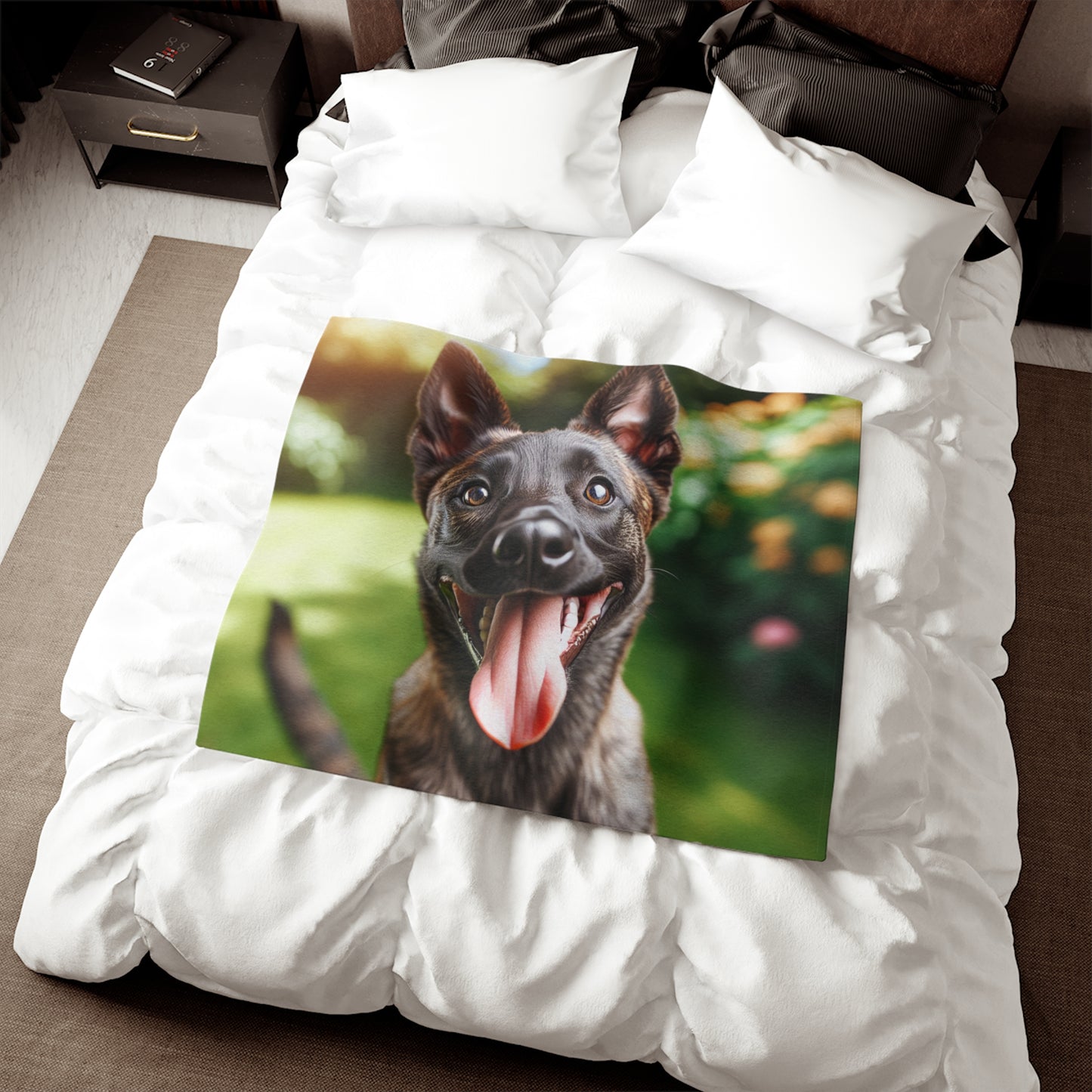Dutch Shepherd Dog Sweatshirt Blanket