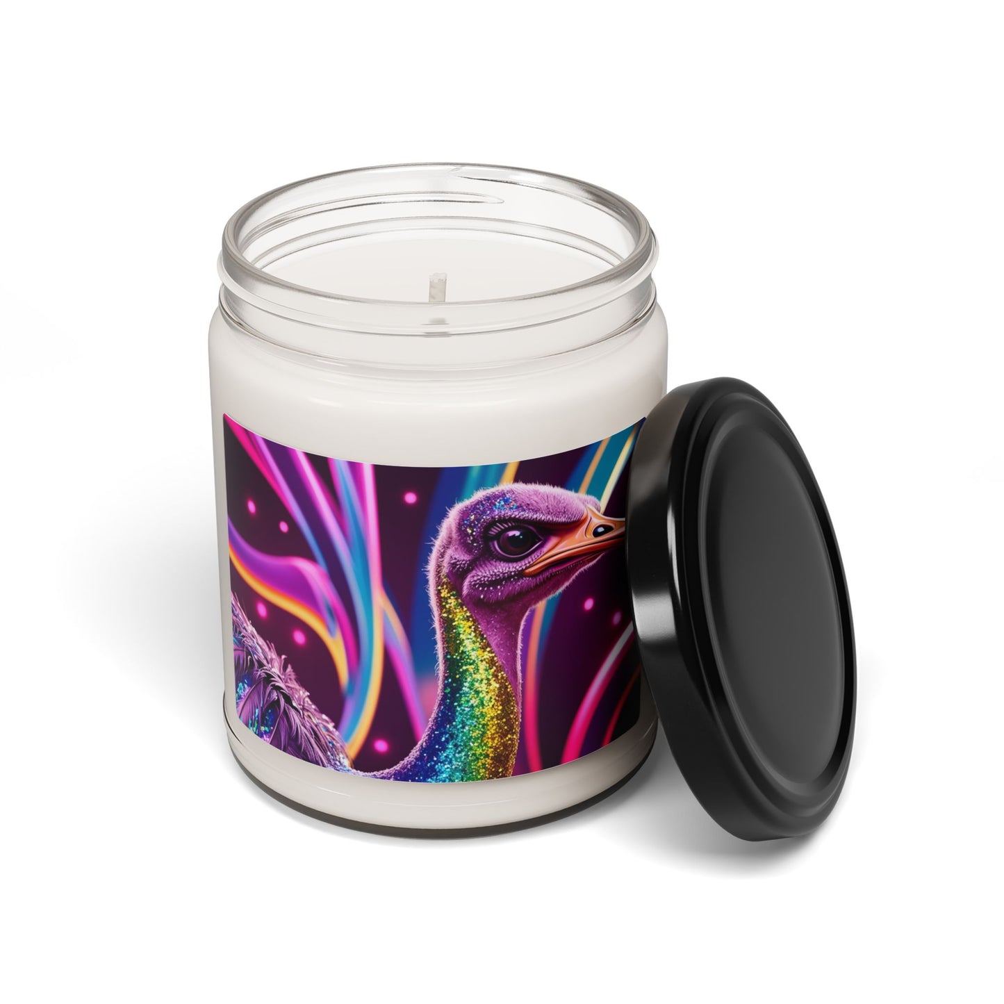 Glittery Ostrich- Scented Soy Candle, 9oz