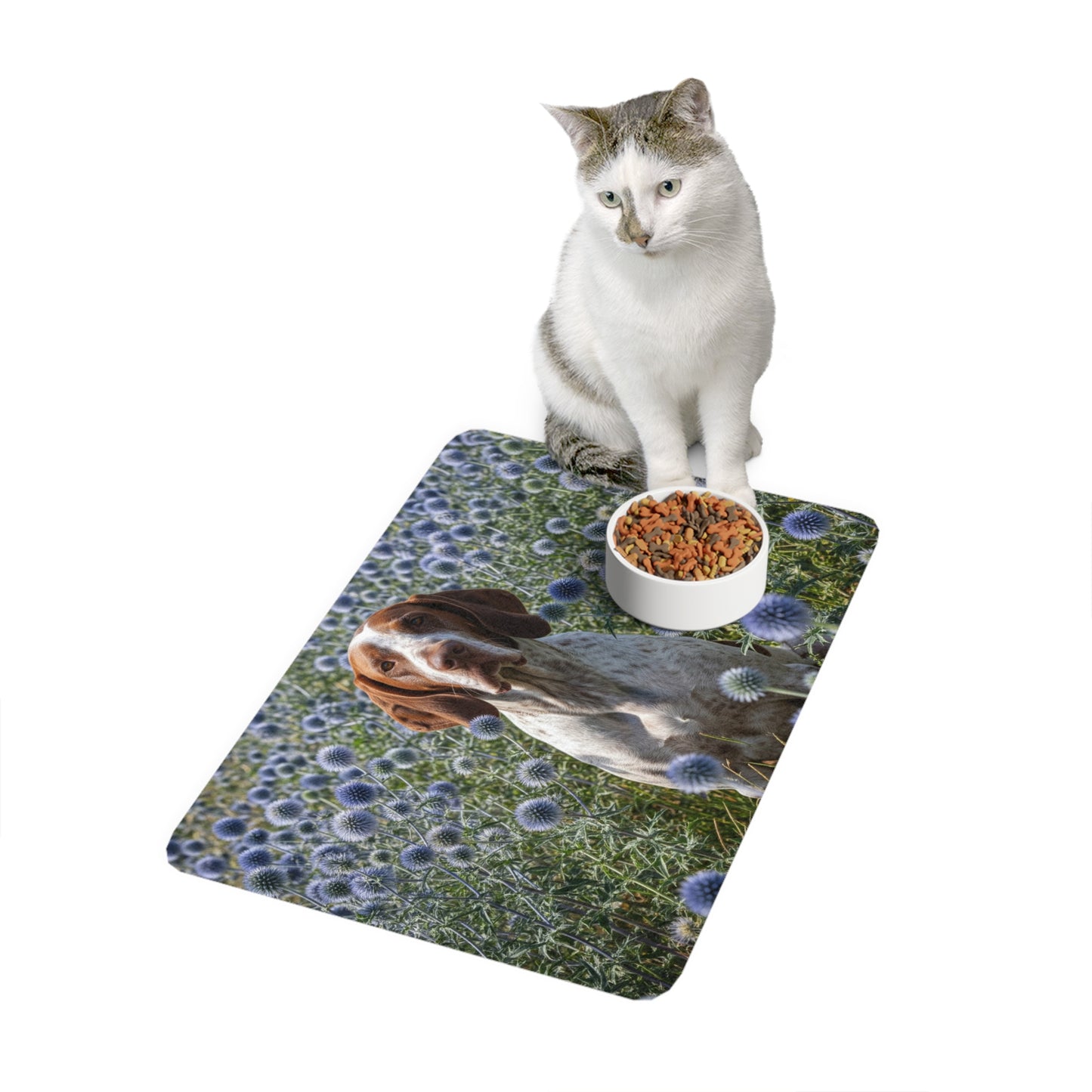 Pet Food Mat (12x18) - Braque Francais Pyrenean