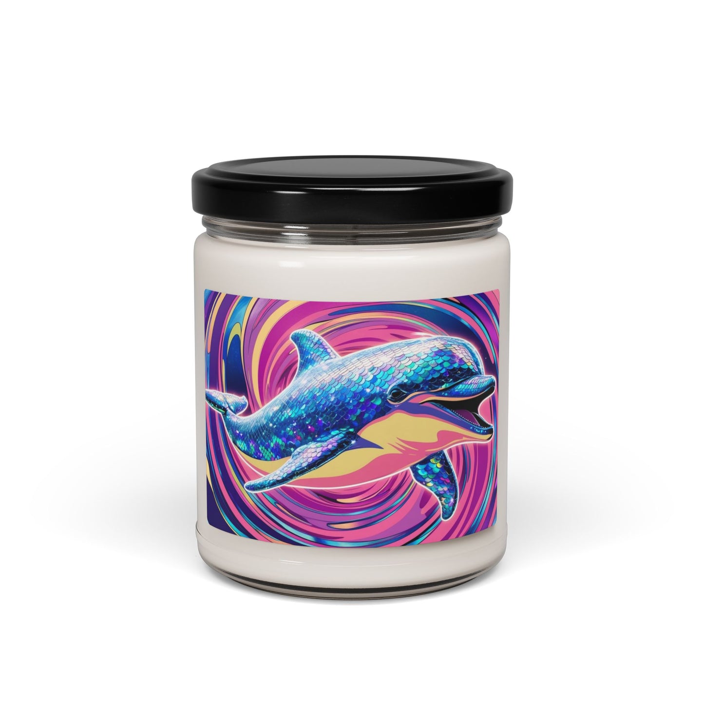 Glittery Dolphin- Scented Soy Candle, 9oz