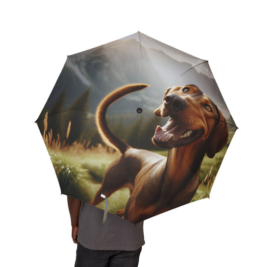 Bavarian Mountain Scent Hound Semi-Automatic Foldable Umbrella