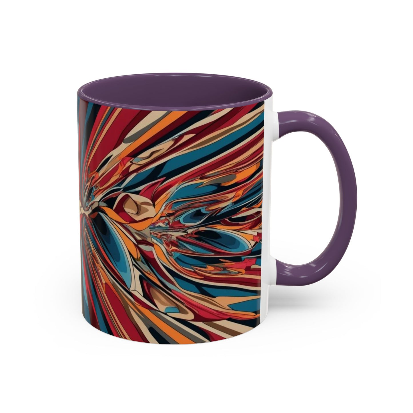 Optical Illusion Accent Mug – Ceramic Coffee Cup