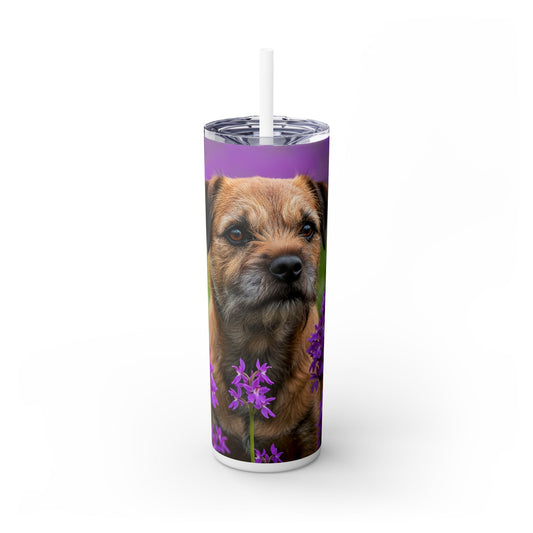 Border Terrier Tumbler with Straw, 20oz