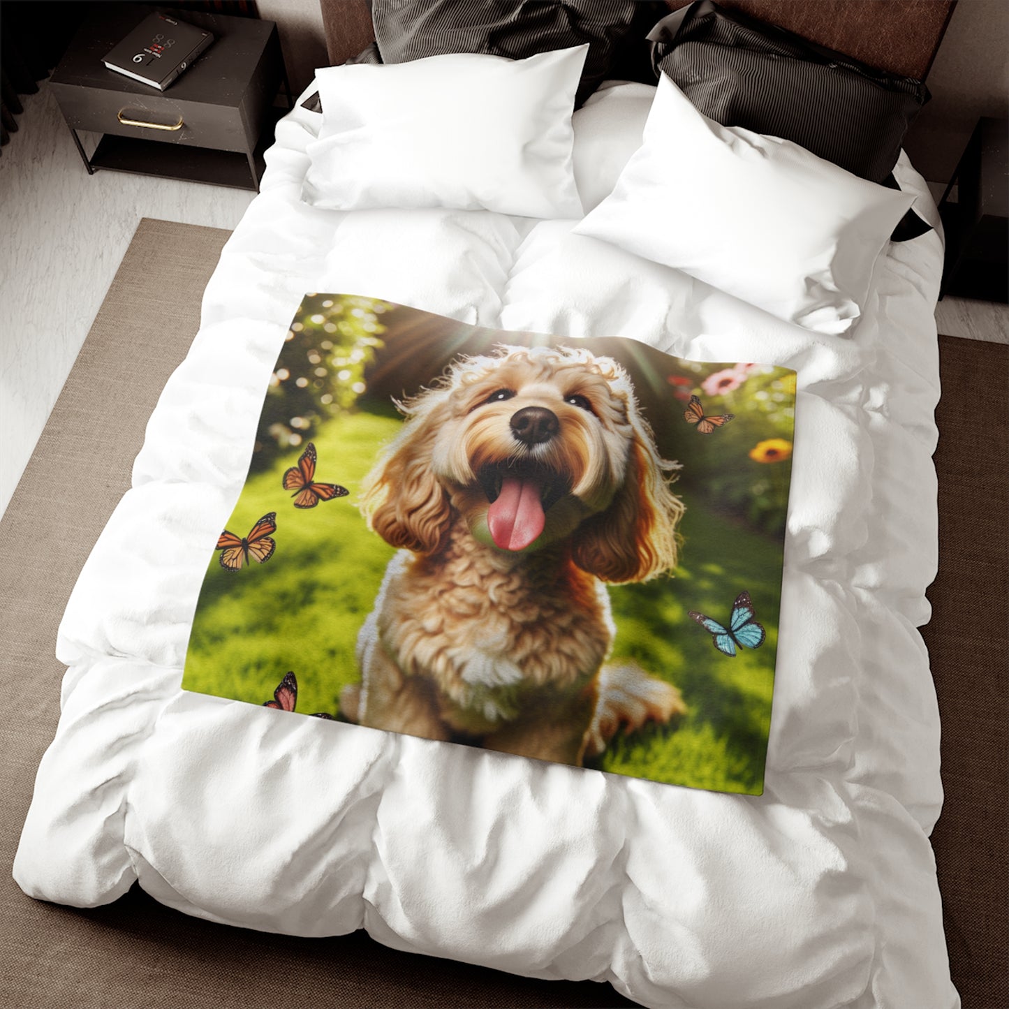 Cockapoo Sweatshirt Blanket