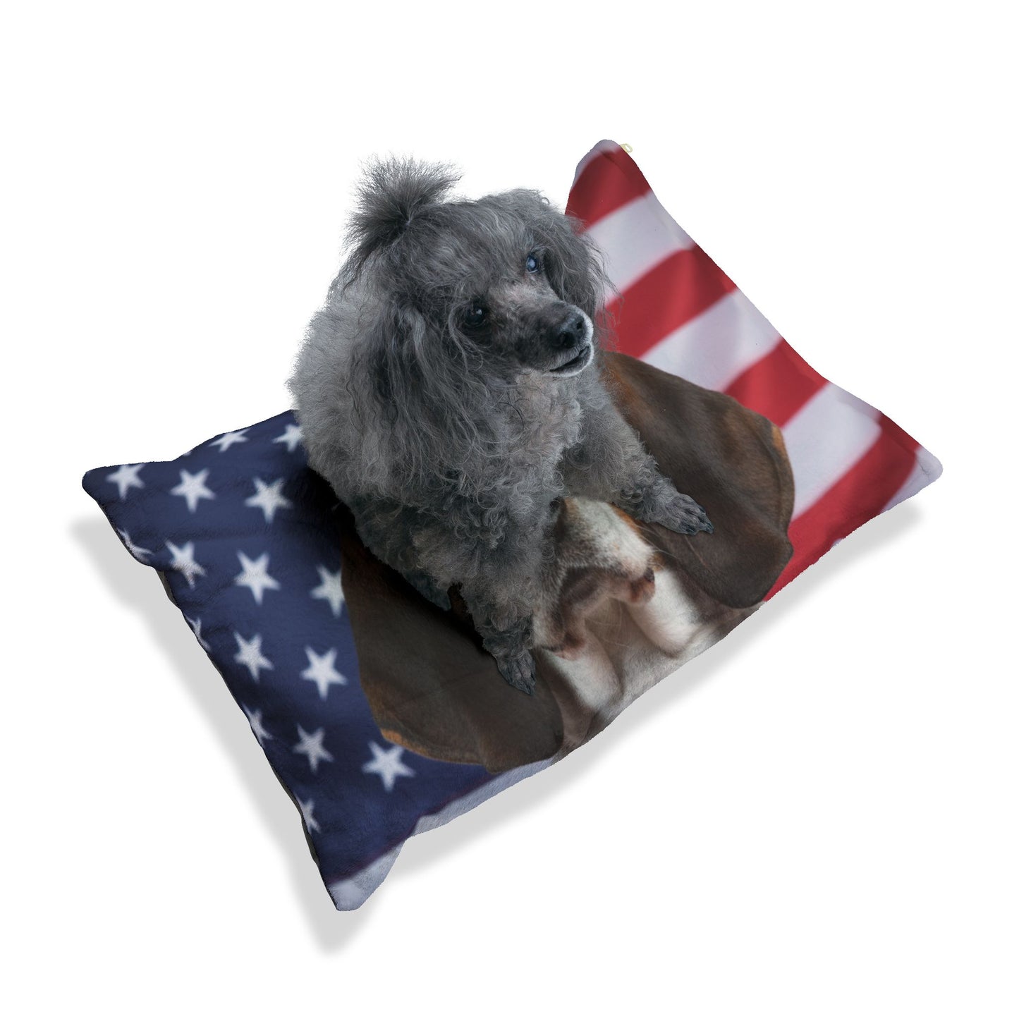 American English Coonhound Patriotic Pet Bed