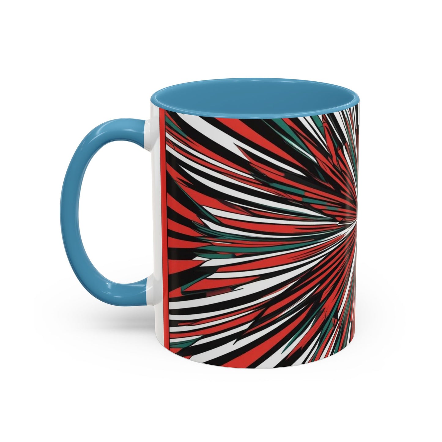 Optical Illusion Accent Mug – Ceramic Coffee Cup