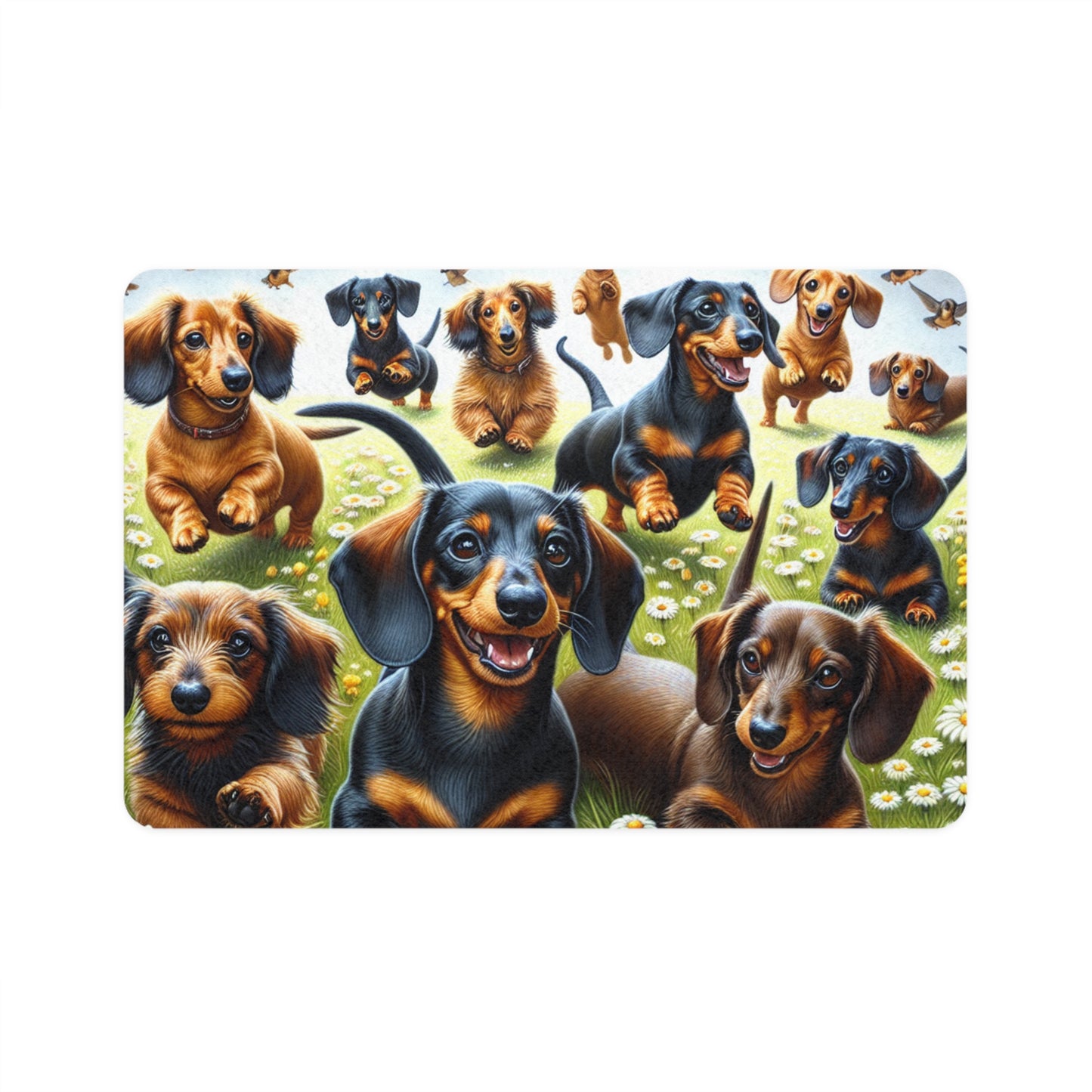 Pet Food Mat (12x18) - Dachshund