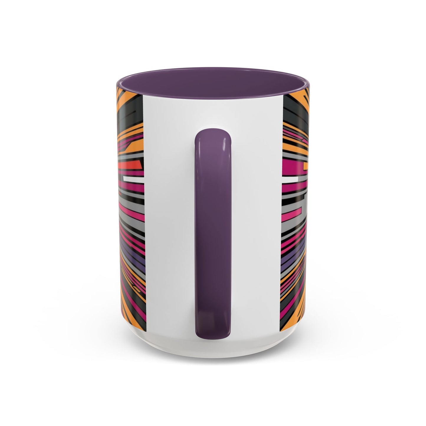 Optical Illusion Accent Mug – Ceramic Coffee Cup