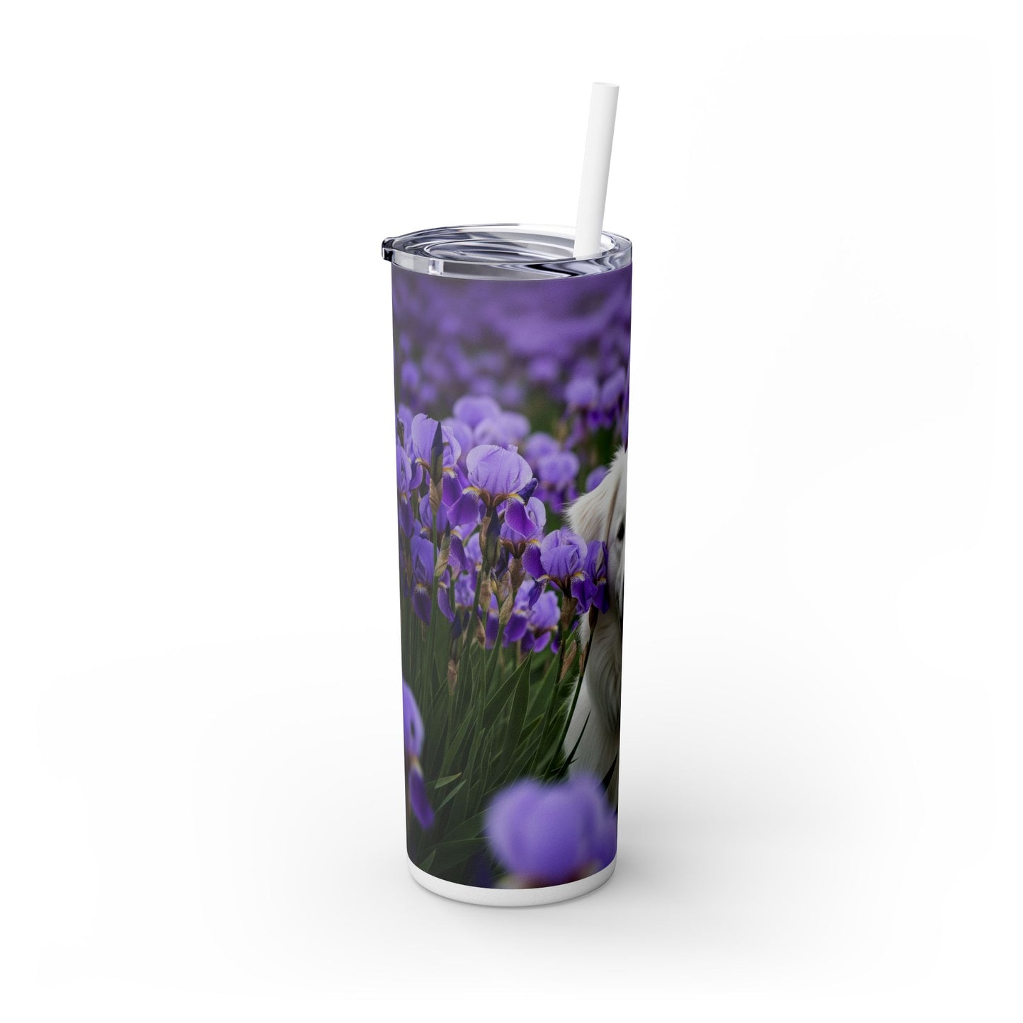 Skinny Tumbler with Straw – 20 oz Stainless Steel Cup