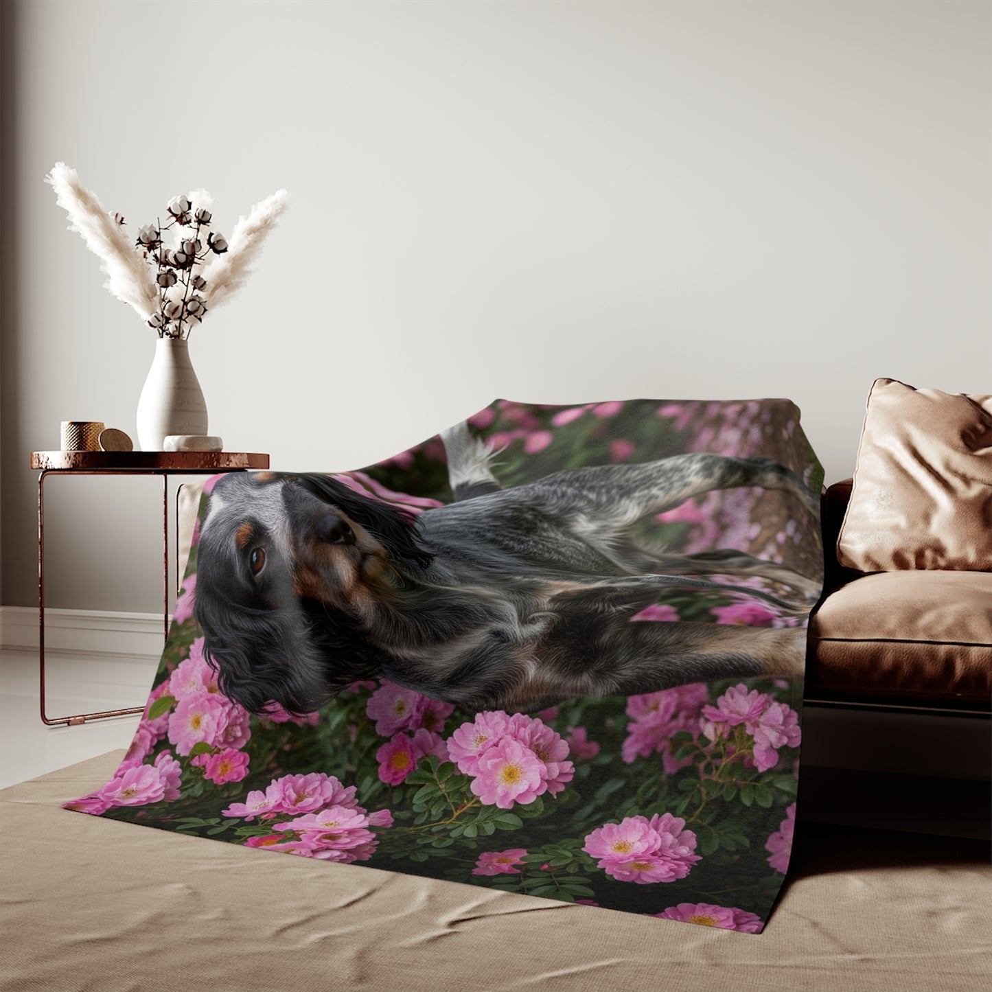 Blue Picardy Spaniel Sweatshirt Blanket