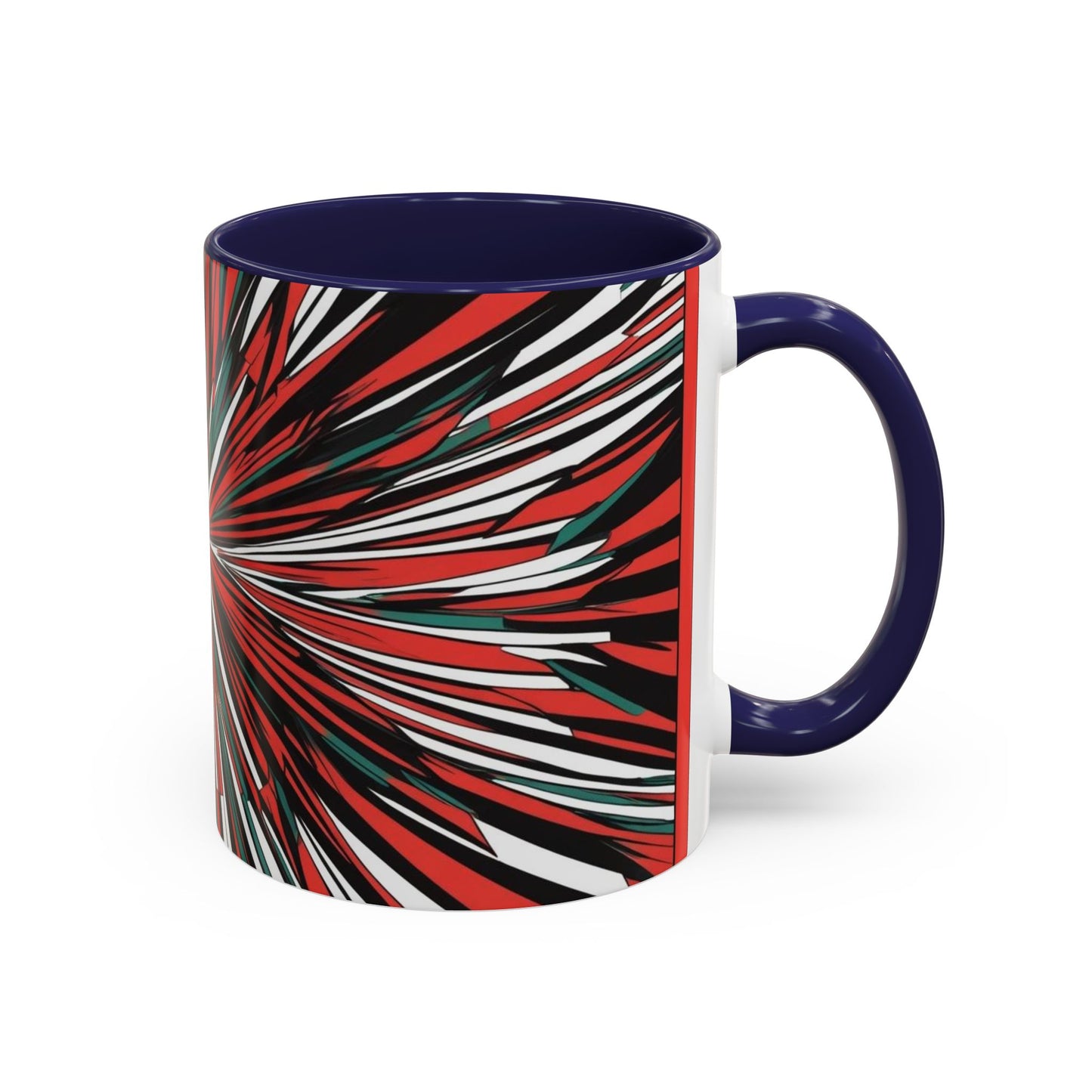 Optical Illusion Accent Mug – Ceramic Coffee Cup