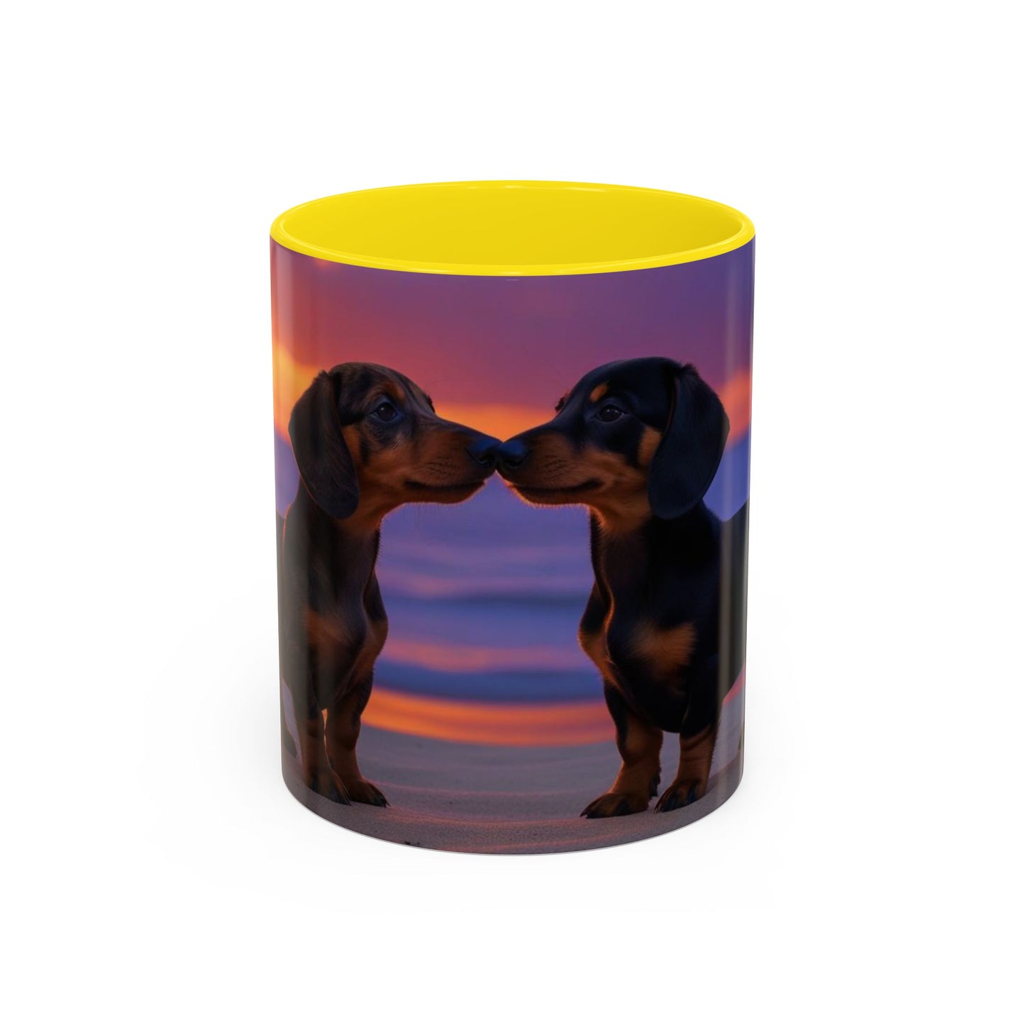Dachshund Love Accent Coffee Mug - Perfect Gift for Dog Lovers