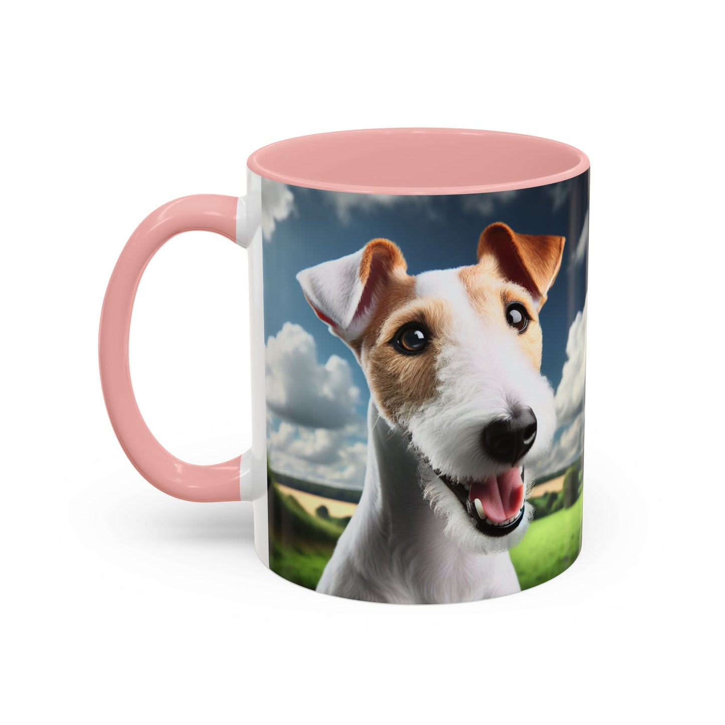 Taza de café con diseño de Fox Terrier de pelo liso: el regalo perfecto para los amantes de los perros.