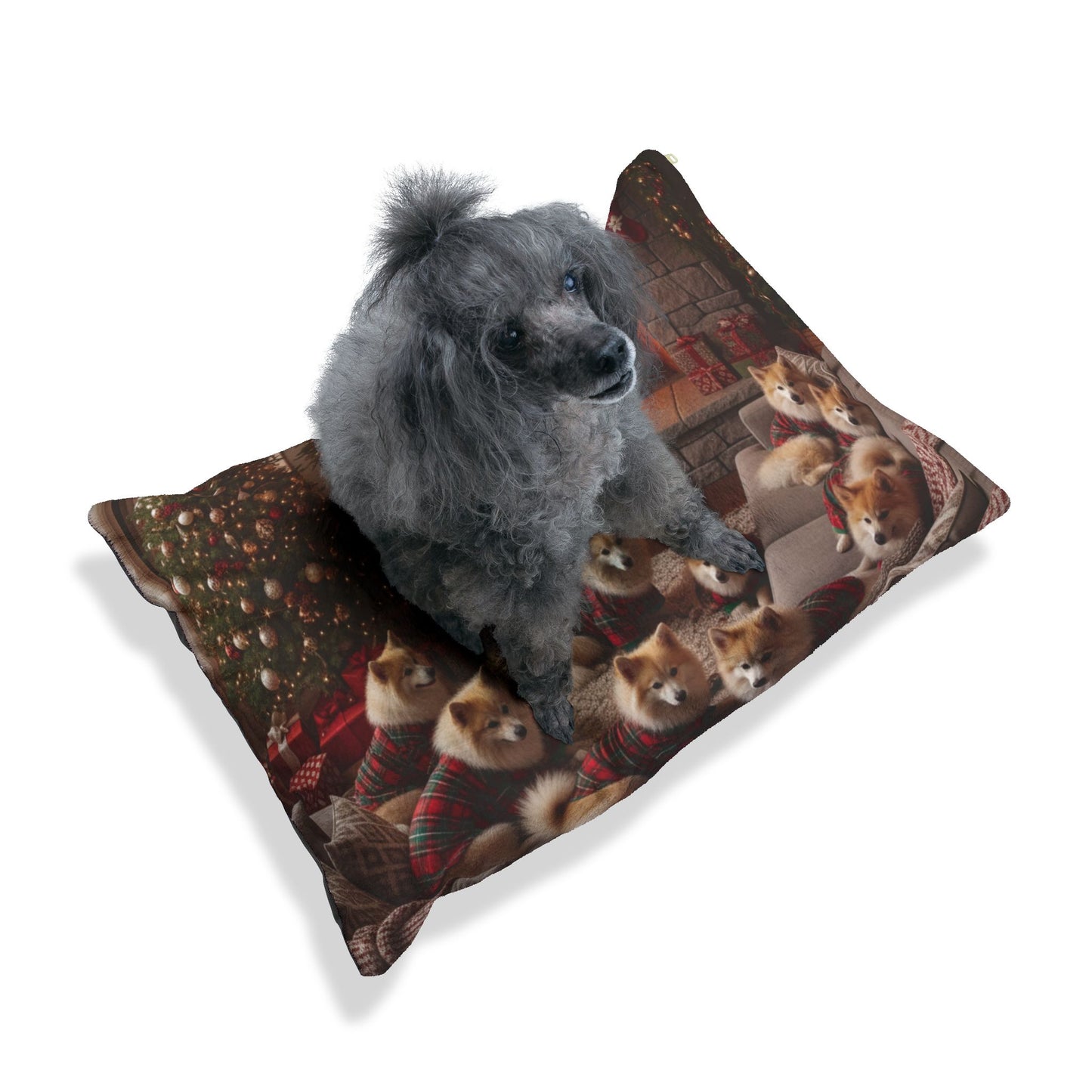 Icelandic Sheepdogs Holiday Fireplace Dog Bed