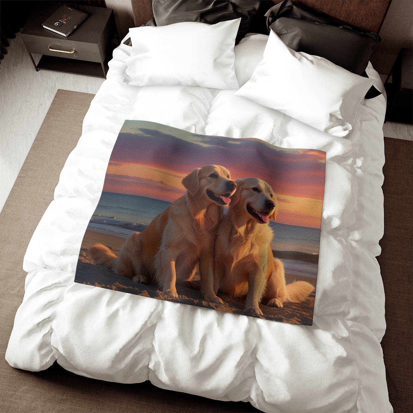 Golden Retriever Love Sweatshirt Blanket