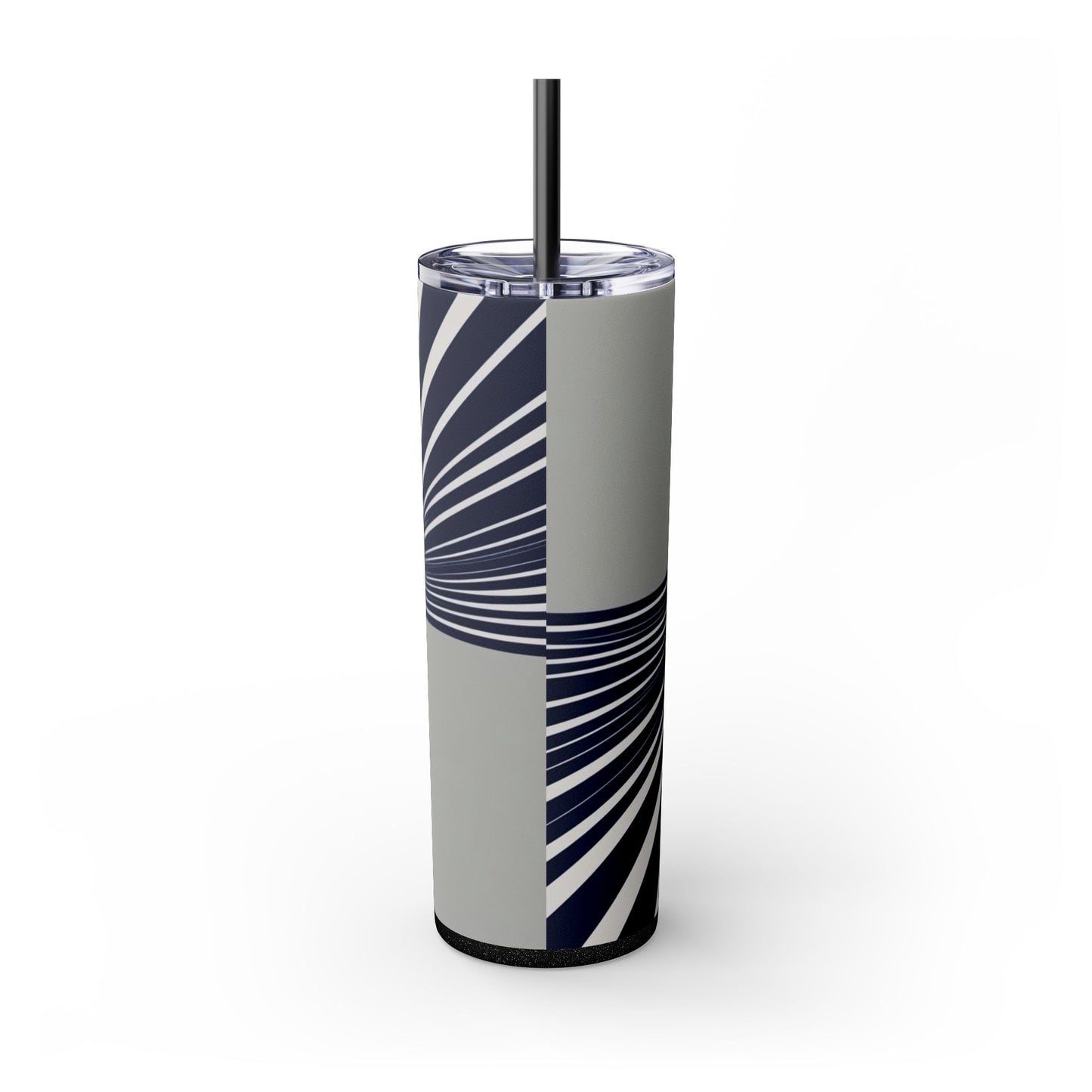 Optical Illusion Skinny Tumbler with Straw, 20oz