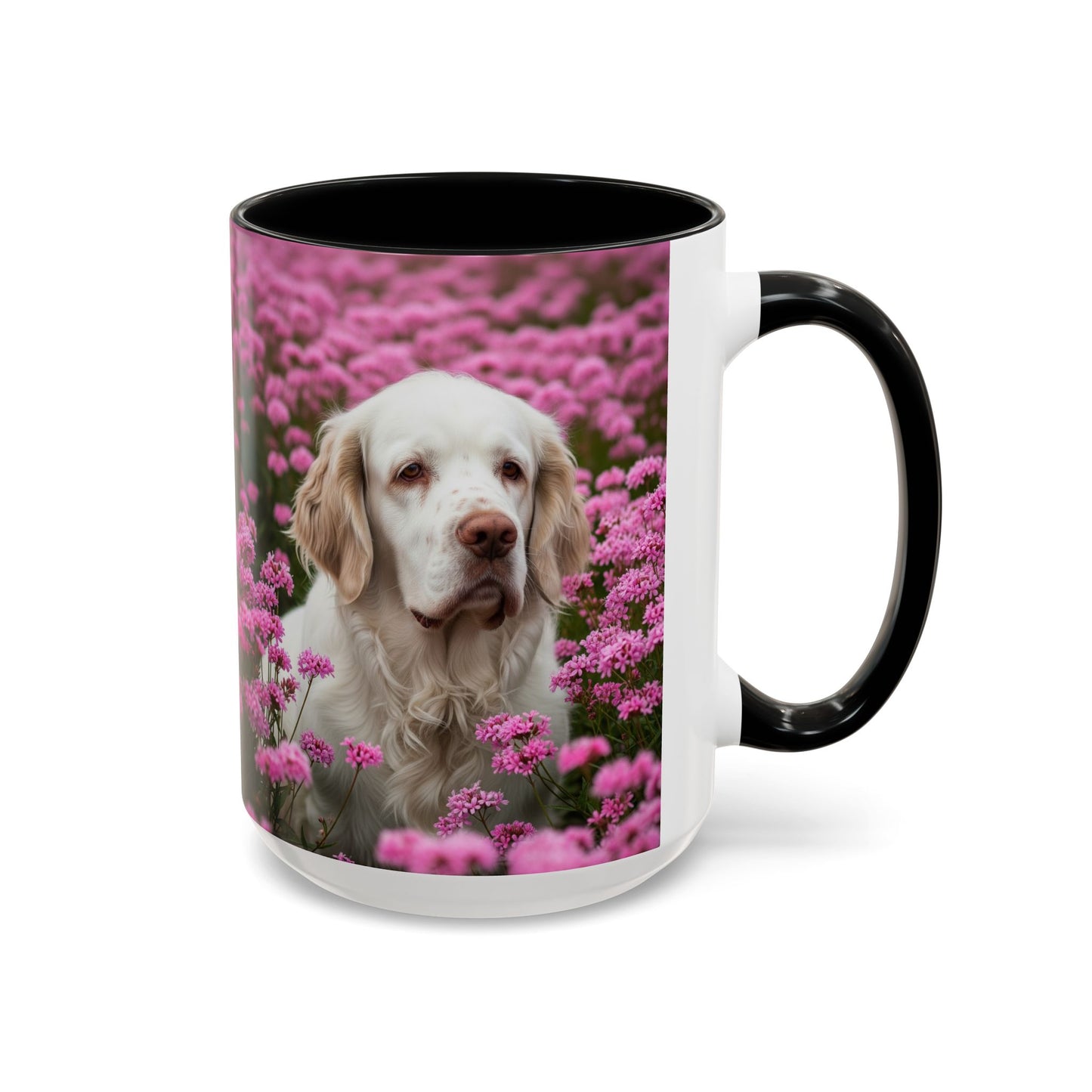 Clumber Spaniel Accent Coffee Mug - Perfect Gift for Dog Lovers