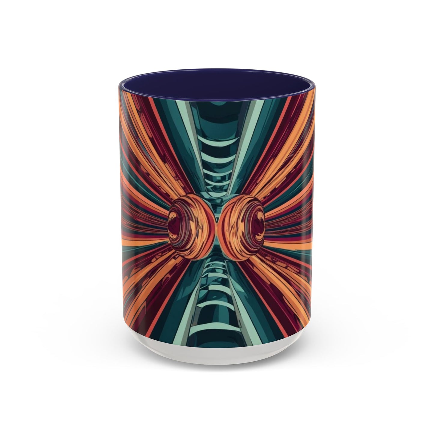 Optical Illusion Accent Mug – Ceramic Coffee Cup