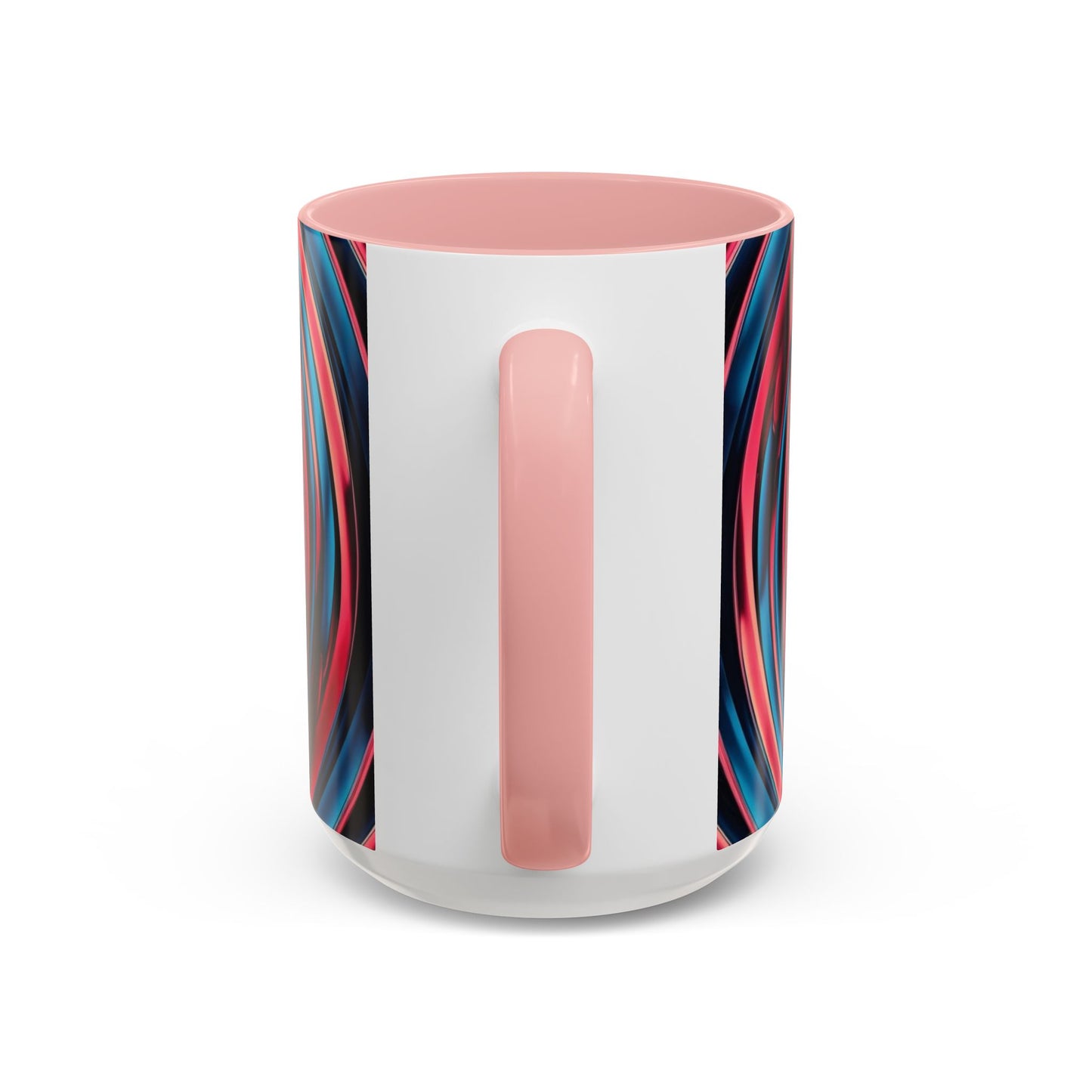 Optical Illusion Accent Mug – Ceramic Coffee Cup