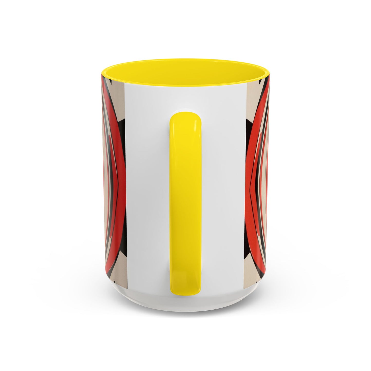 Optical Illusion Accent Mug – Ceramic Coffee Cup