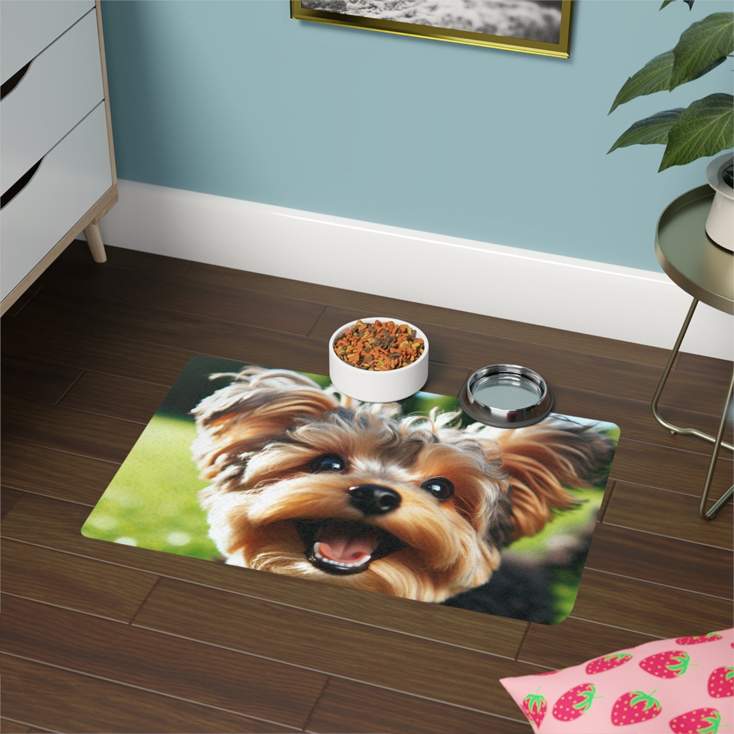 Pet Food Mat (12x18) - Yorkiepoo