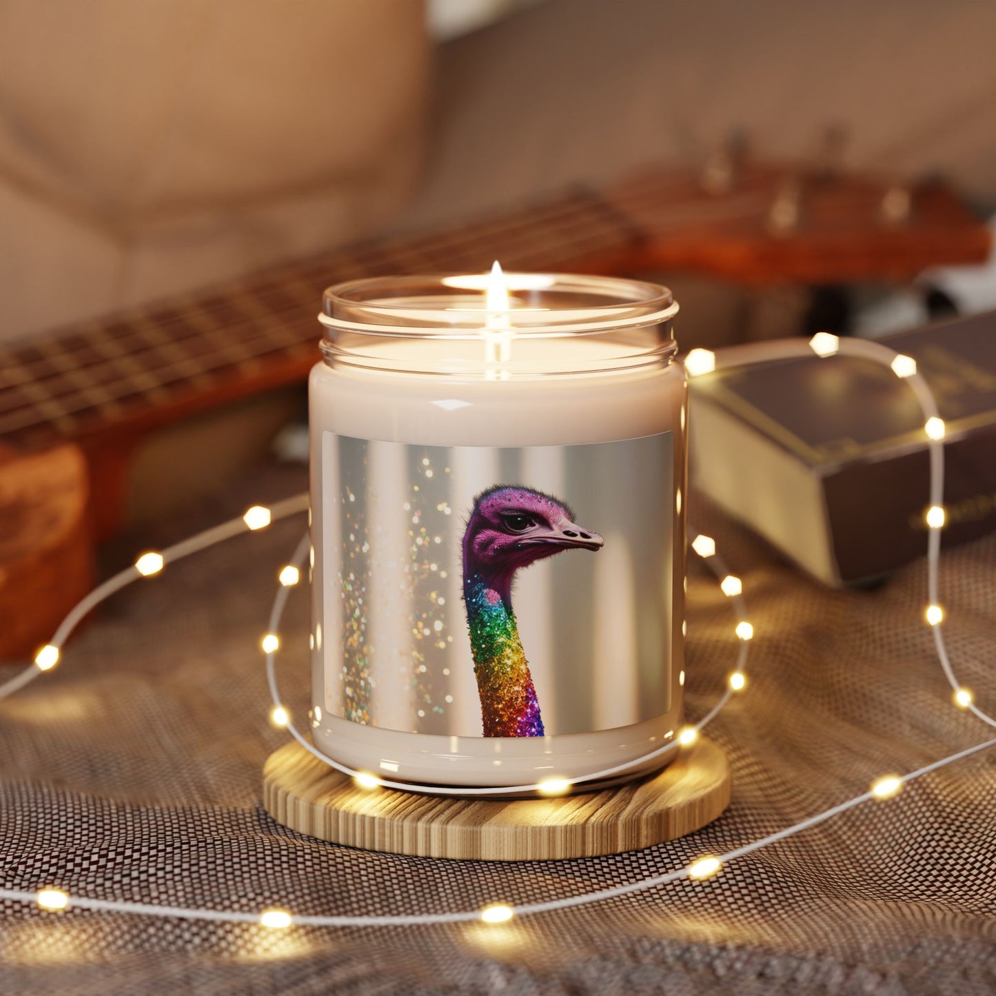 Rainbow Ostrich- Scented Soy Candle, 9oz