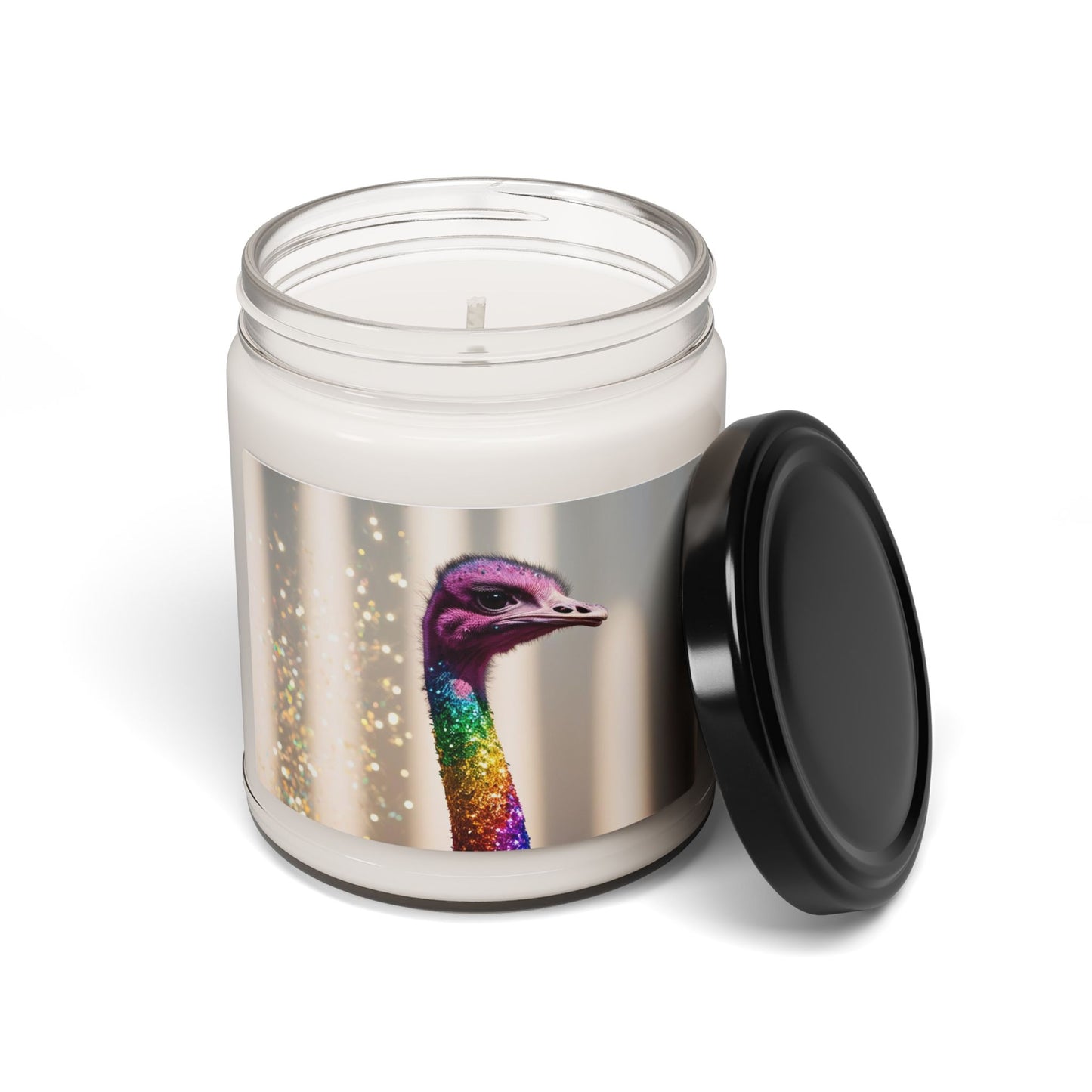 Rainbow Ostrich- Scented Soy Candle, 9oz