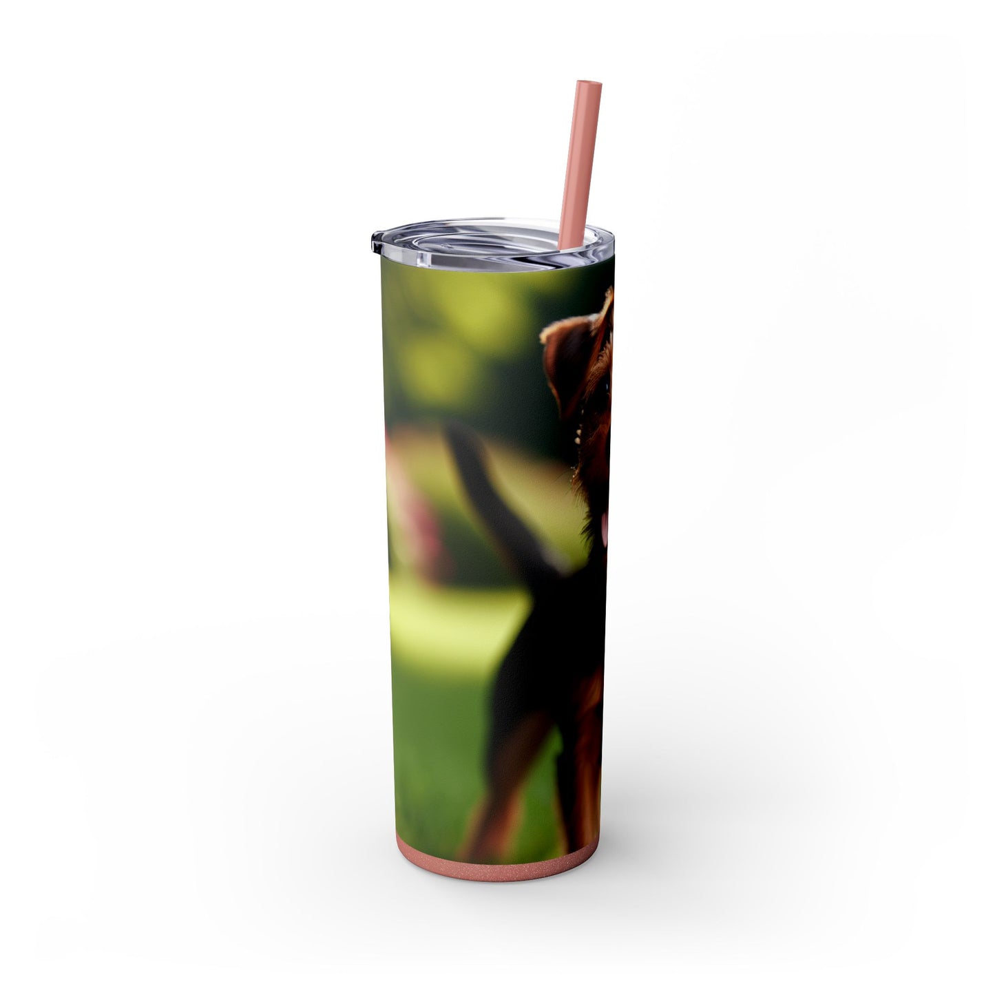 Deutscher Jagdterrier Vaso con pajita, 20 oz