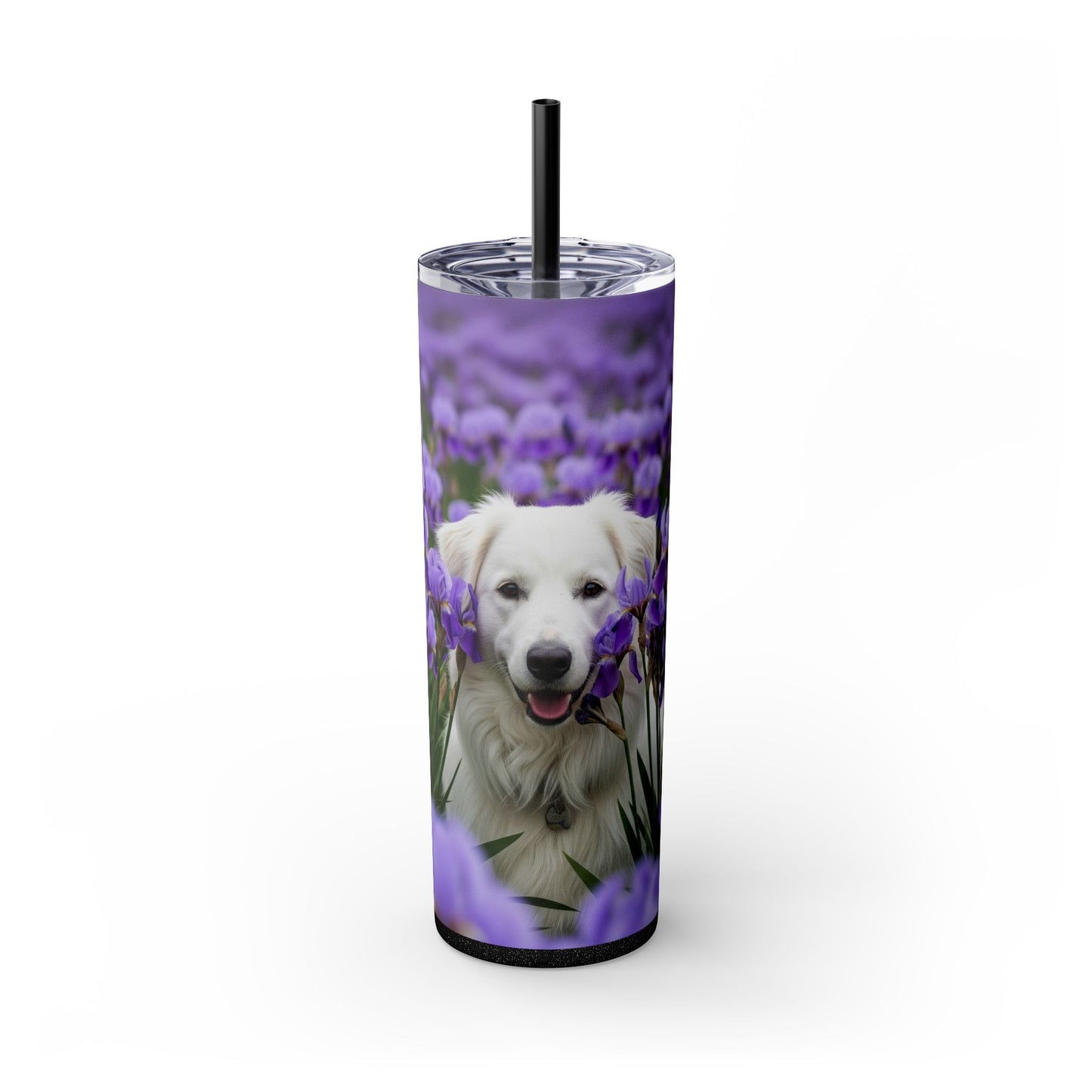 Skinny Tumbler with Straw – 20 oz Stainless Steel Cup