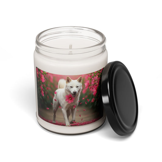 Korean Jindo Dog- Scented Soy Candle, 9oz