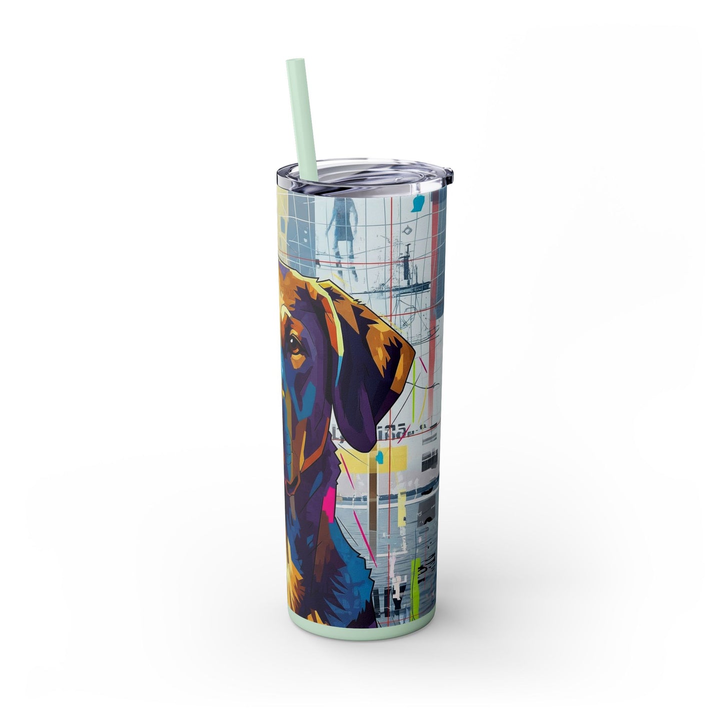 Skinny Tumbler with Straw – 20 oz Stainless Steel Cup