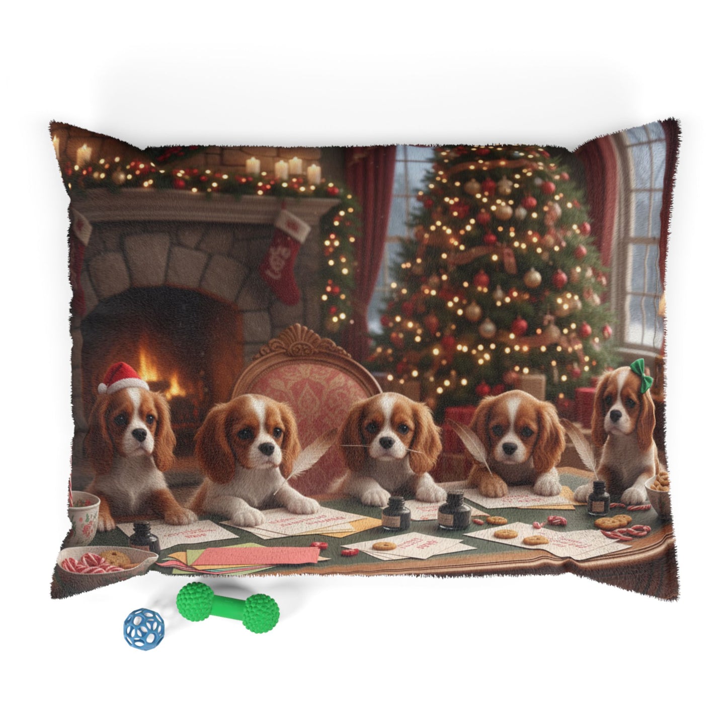 Cavalier King Charles Spaniels Letters to Santa Pet Bed