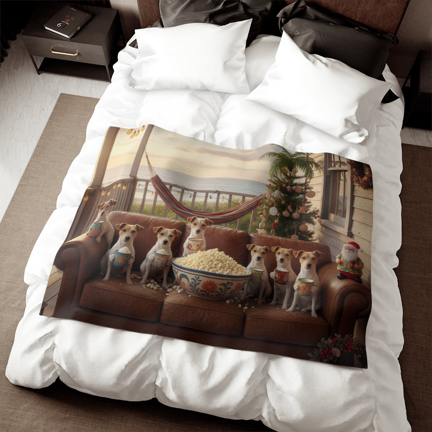 Coastal Holiday Veranda Blanket