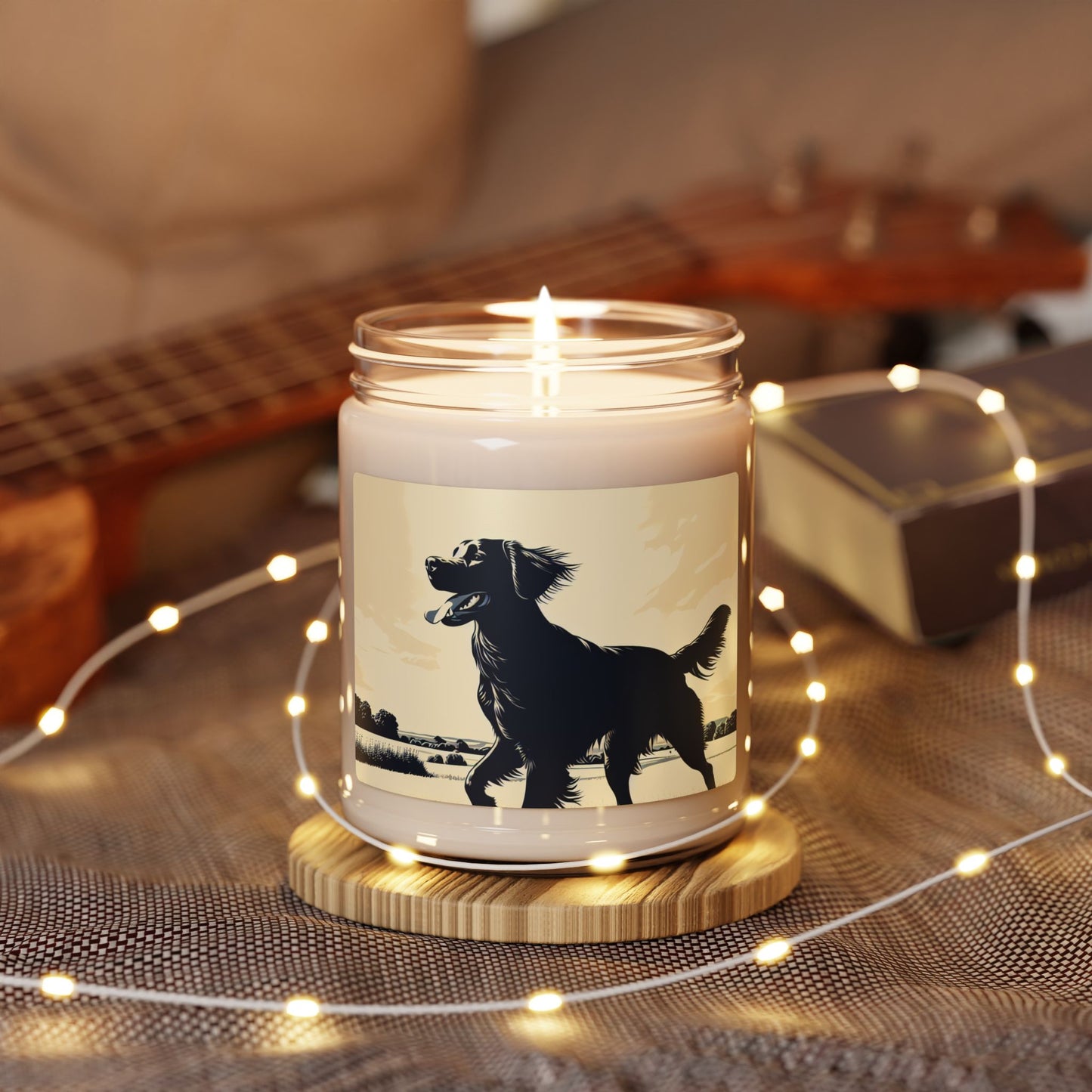 Flat Coated Retriever- Scented Soy Candle, 9oz