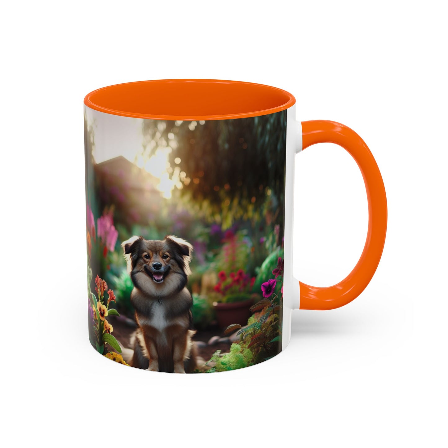 Taza de café con orquídea inca peruana: el regalo perfecto para los amantes de los perros.