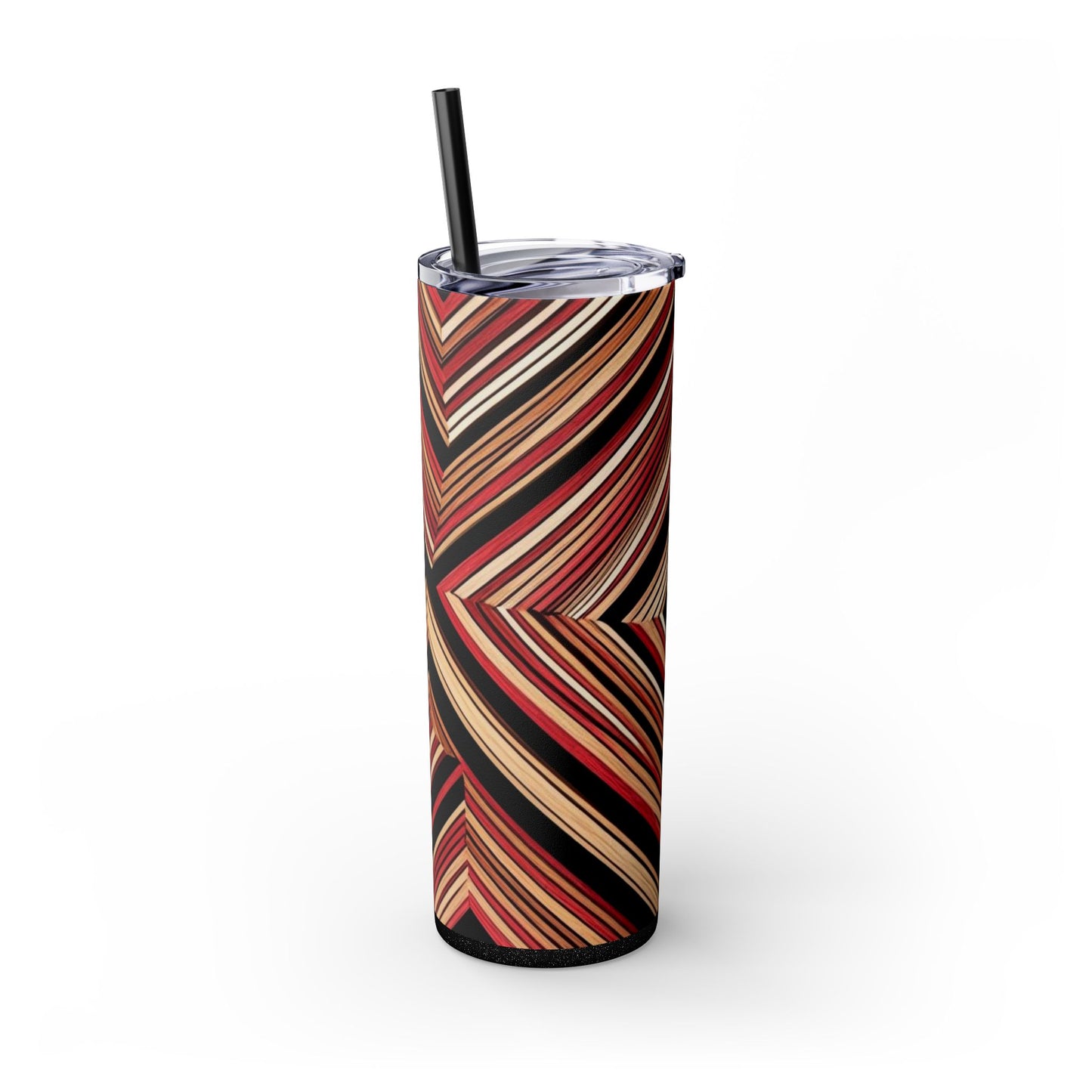 Optical Illusion Skinny Tumbler with Straw, 20oz