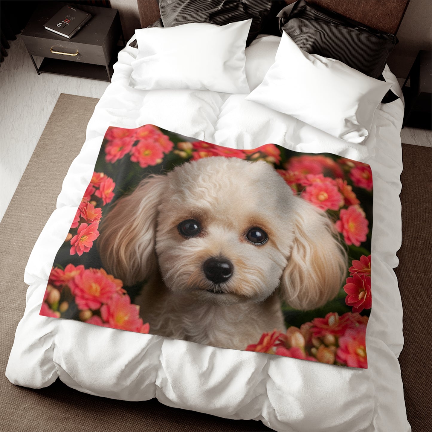 Miniature Poodle Sweatshirt Blanket