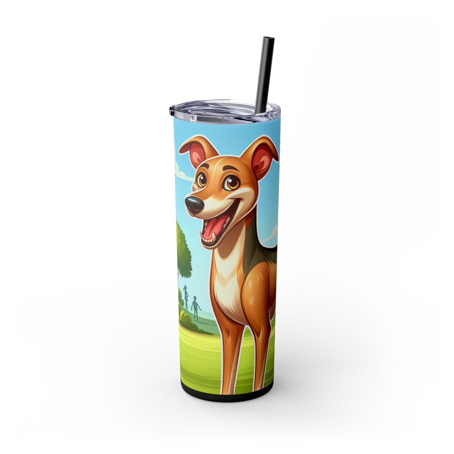 Azawakh Tumbler with Straw, 20oz