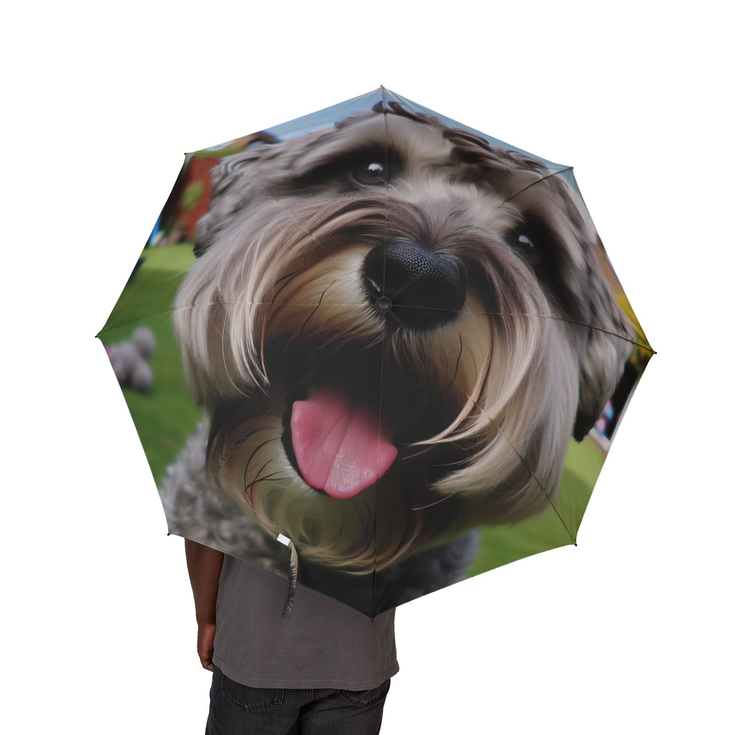 48" Semi-Automatic Umbrella – Windproof Large Travel Rain Umbrella