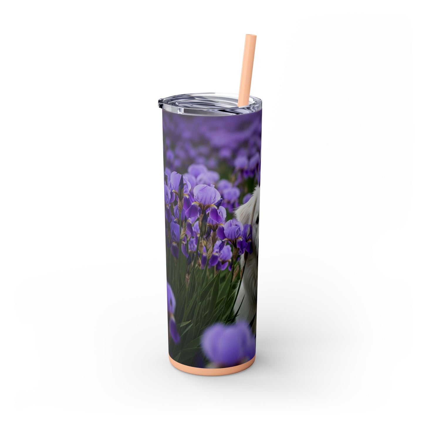 Skinny Tumbler with Straw – 20 oz Stainless Steel Cup