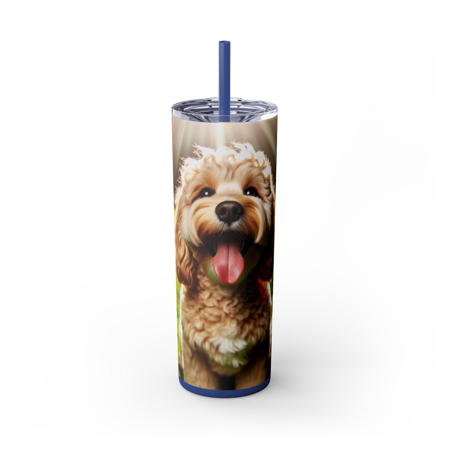 Skinny Tumbler with Straw – 20 oz Stainless Steel Cup