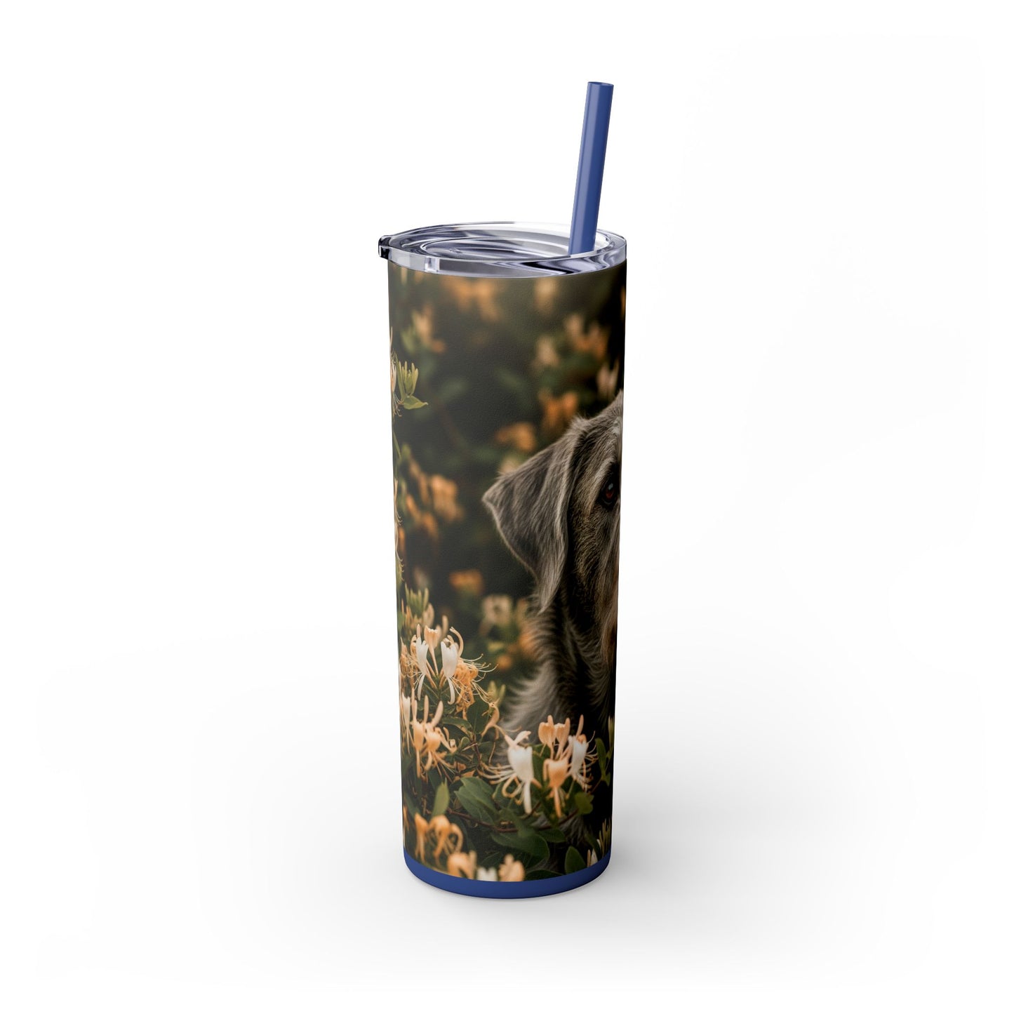 Otterhound Skinny Tumbler with Straw, 20oz
