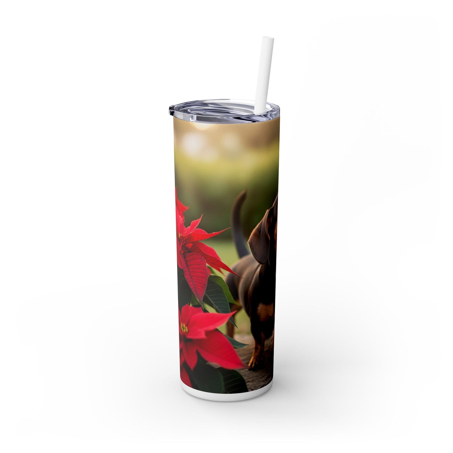 Skinny Tumbler with Straw – 20 oz Stainless Steel Cup