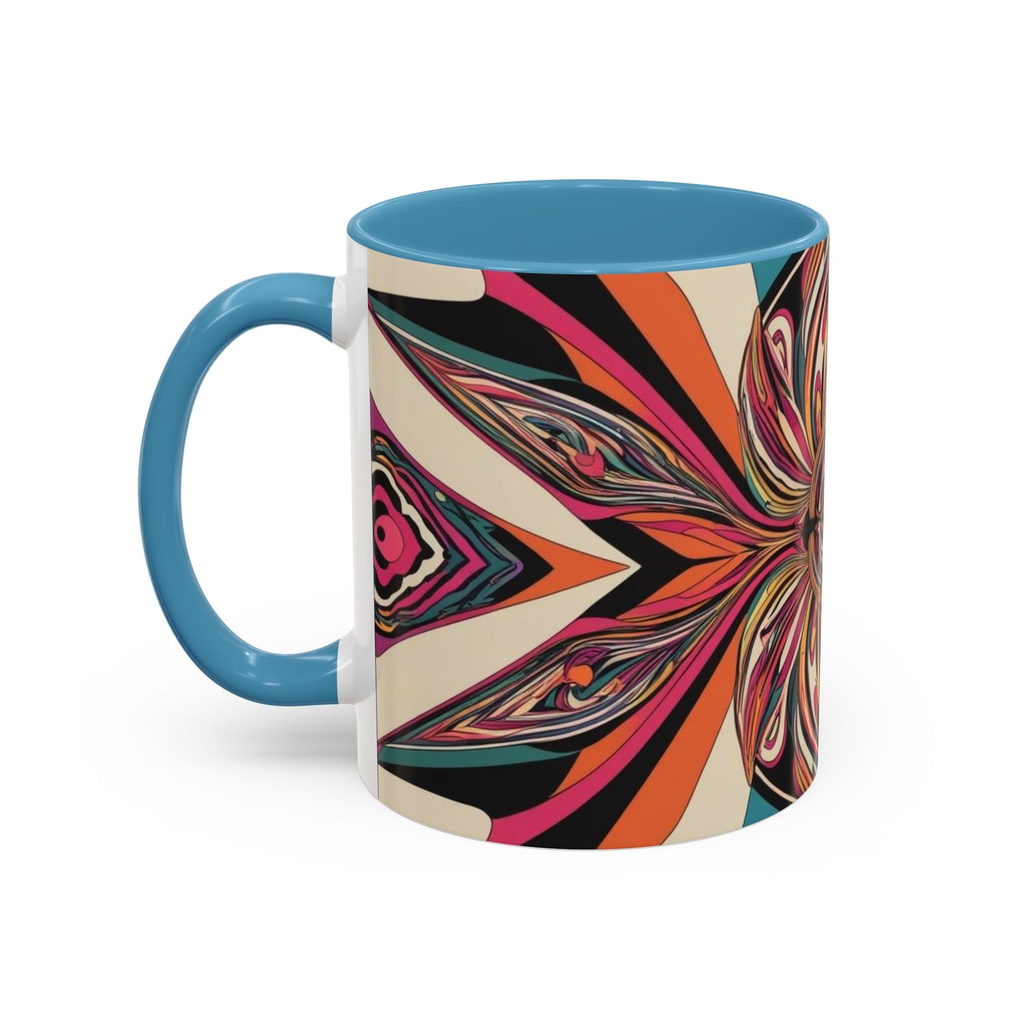 Optical Illusion Accent Mug – Ceramic Coffee Cup