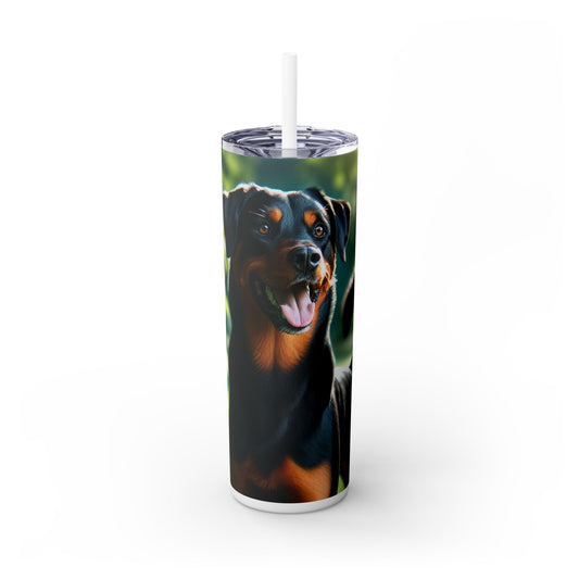 Beauceron Tumbler with Straw, 20oz