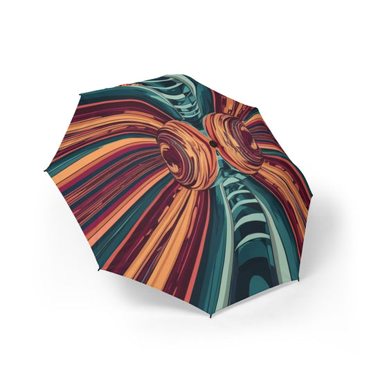 Optical Illusion Semi-Automatic Foldable Umbrella