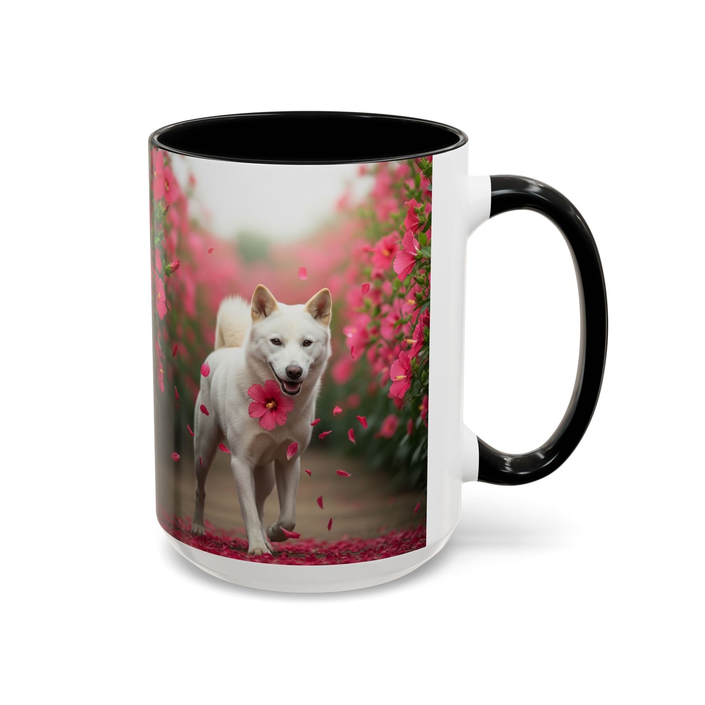 Taza de café con diseño de perro Jindo coreano: el regalo perfecto para los amantes de los perros.